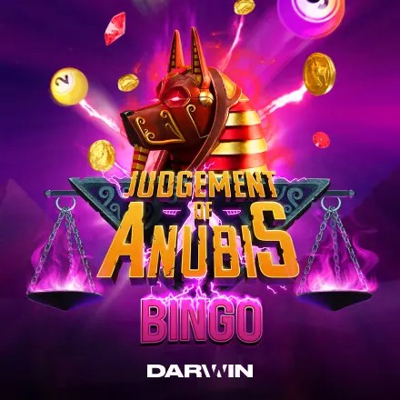 Judgement of Anubis Bingo by Darwin Gaming, showcased at betico-casino.pl – game logo