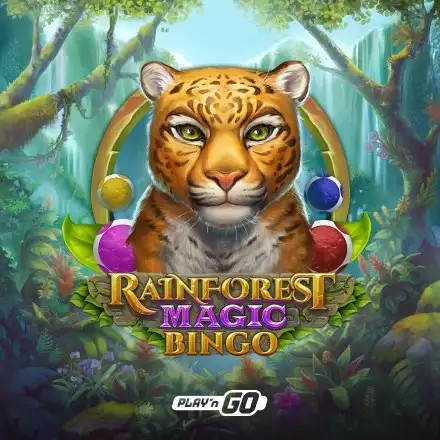 Rainforest Magic Bingo casino game by Play'n GO – featured logo at Betico Casino