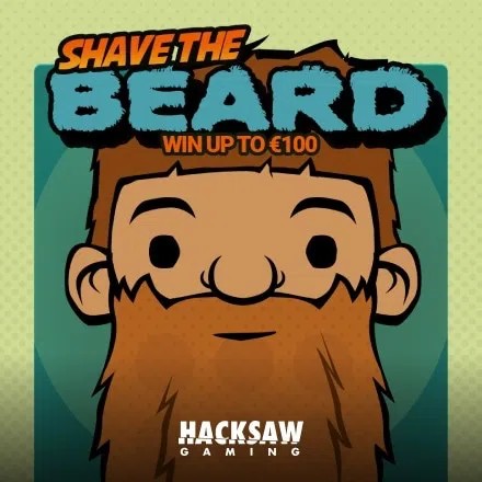 Shave the Beard online game logo by Hacksaw Gaming on betico-casino.pl